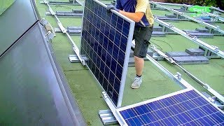 INSTALACIÓN DE SISTEMA SOLAR,PANELES PARA HOGAR,TECHO,DETALLE,PLACAS MONTAJE,BRICOLAJE,COMO INSTALAR