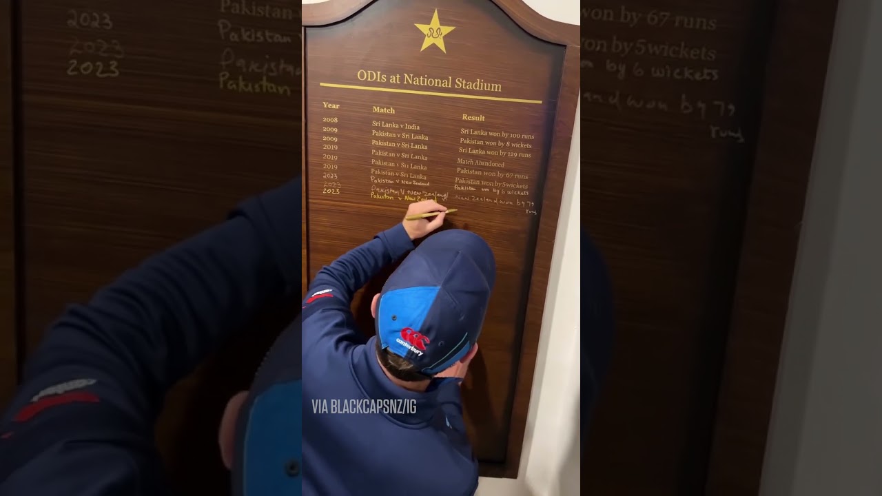 New Zealand etch its name in Karachi's history ✍️