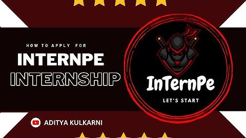 How to apply for Internpe virtual internship 2023 | Aditya Kulkarni