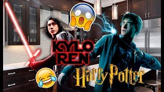 Kylo Ren has breakfast with Harry Potter HD