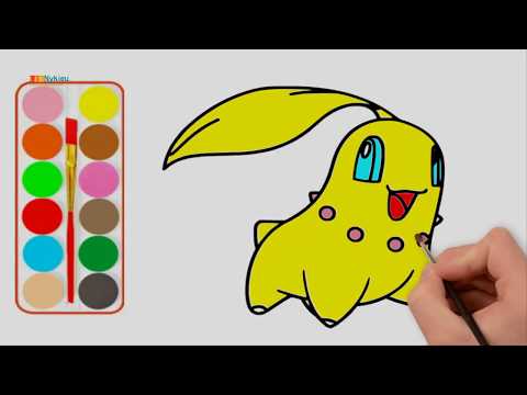 How To Draw A Pokemon For Kids|Tập tô màu pokemon| Vẽ và tô màu cho bé| Bé tập vẽ và tô màu pokemon