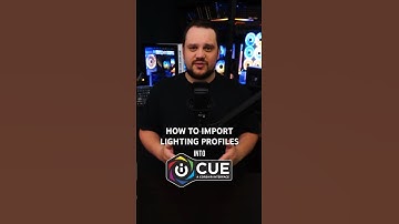 How to import iCUE Lighting Profiles #corsair #icue  #tutorial