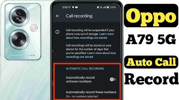 How to record calls automatically on oppo a79 5g | oppo a79 5g me call record kaise kare |