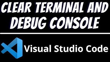 How to clear terminal and debug console in Visual studio code
