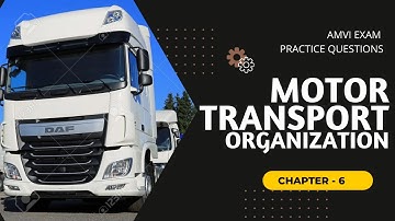 Motor Transport Organization | TSPSC AMVI Exam Practice Questions & Notes | Chapter-6 | Exam Pad