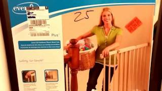 EvenFlo Top of Stairs Plus Baby Gate Review & Installation without drilling