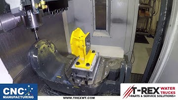 HAAS UMC 750 SS Machining Water Pump Frame for trexwt.com