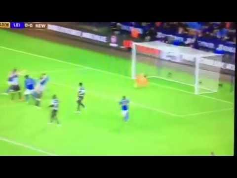 Newcastle - Leicester Cabella Disallowed FA Cup Goal
