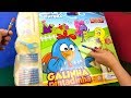 Kit De Atividades e Pintura Da Galinha Pintadinha Toy Cake Tia Fla