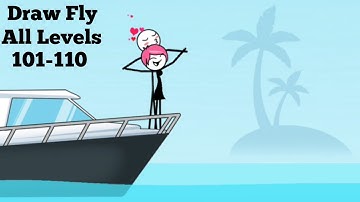 Draw Fly (WEEGOON) - Gameplay Walkthrough - New Levels 101-110 - Funny Stickman Brain Puzzle Game