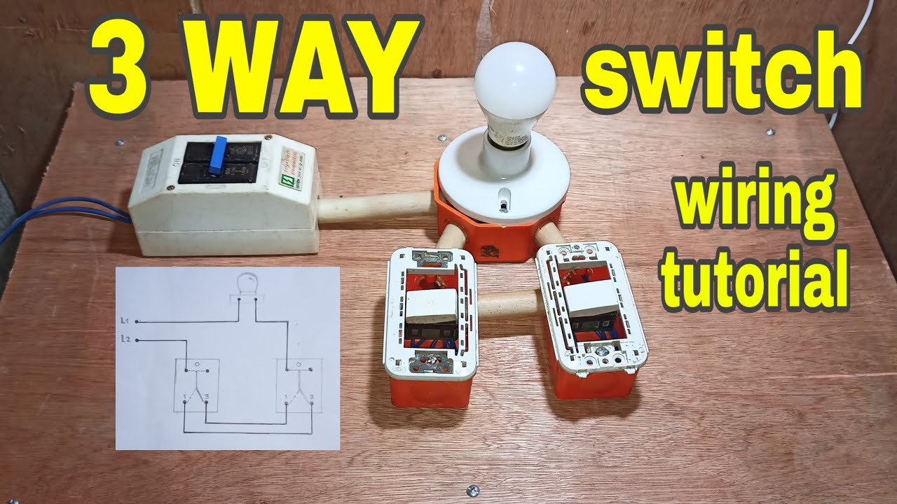3 Way Switch wiring tutorial (Tagalog) YouTube