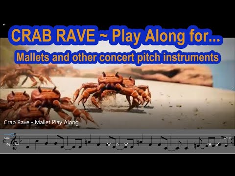 Crab Rave Mallet Piano Guitar Recorder Ukulele Play Along Youtube