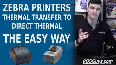 How to Change any Zebra Printer from Thermal Transfer to Direct Thermal