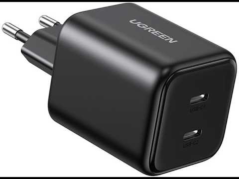 Мережевий зарядний пристрій Ugreen X526 2xUSB-C 45W GaN Fast Charger Black (UGR-65058) фото від покупців 6