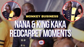 ALL SMILES AS NANA OWITI GIVE HUBBY KING KAKA A TIGHT HUG DURING MONKEY BUSINESS PREMIER