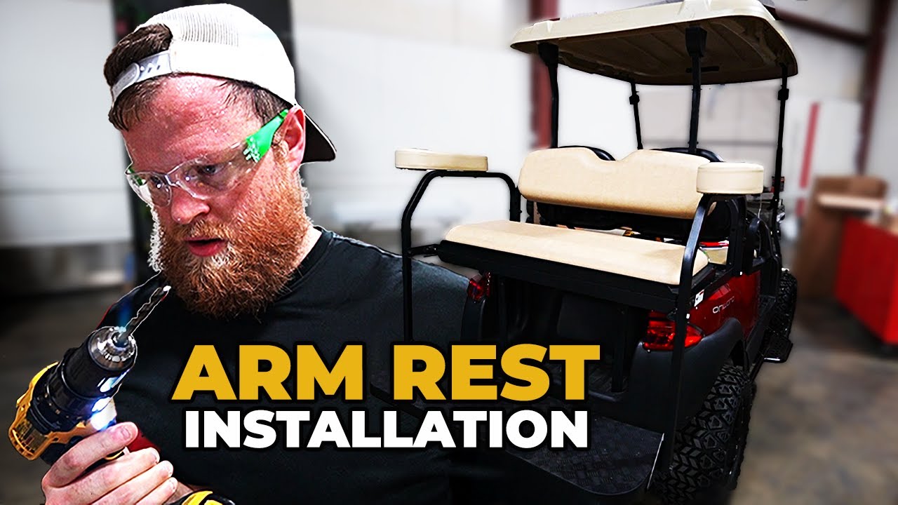 How To Install Arm Rest Cup Holders On A Rear Seat! Car, EZGO, Yamaha Golf Carts) YouTube
