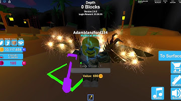 Roblox: Mining Simulator showing you my inventory