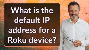 What is the default IP address for a Roku device?