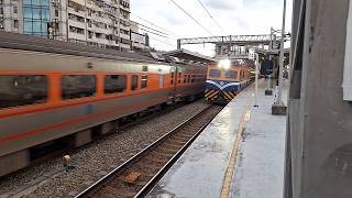 [臺鐵小驚喜] 141次E500 PP自強中壢進站+電車線高速檢查車通過