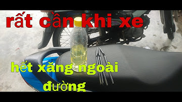 Cách rút xăng xe máy ra chai nhựa bằng ống hút nhựa (cần khi hết xăng)||HOẢ TỐC VLOG#xuhuong #xăng
