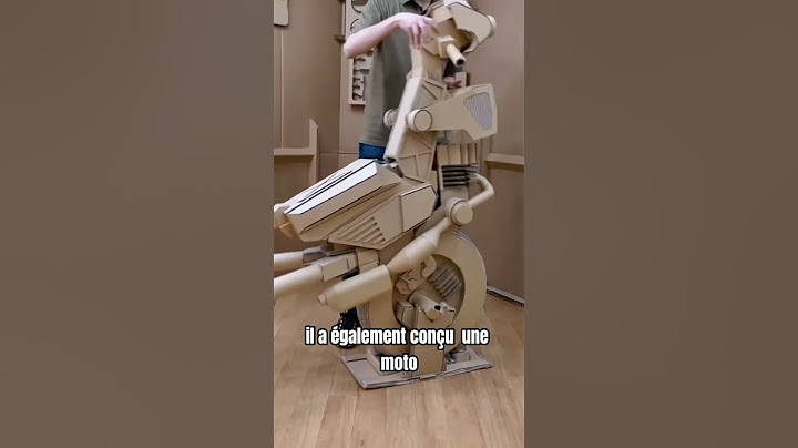 Il a fabriqué une Moto en carton en 2 jours 😨
