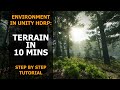 How To Create Beautiful Terrain Under 10 Mins In Unity | Tutorial | HDRP |