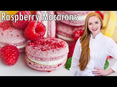 Raspberry Macarons with Lemon Buttercream