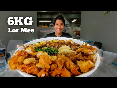 INSANE 6KG Braised Noodles Challenge!   BEST Lor Mee in Singapore?!   Singapore Street Food!