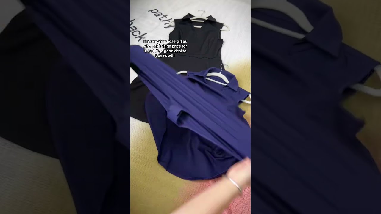 Womens Sleeveless Tennis Dress 2IN1 Must Try Sportswear OOTD Fok