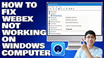 How To Fix Webex Camera Not Working on Windows Computer