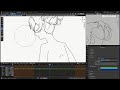 Animating a commision | 2d Animation Process Blender Grease Pencil
