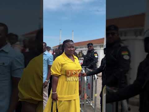 Trobu MP  joins supporters at EOCO demanding Dennis Miracles Aboagye's release. #joynews