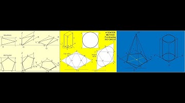 ISOMETRIC PROJECTIONS- BOX METHOD TO DRAW ISO POLYGON, 4 CENTER METHOD TO DRAW ISO CIRCLE