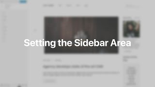 Setting the Sidebar Area | YOOtheme Documentation (WordPress)