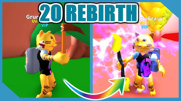 How Powerful Is 20 Rebirth In Roblox Mining Simulator