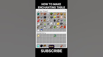 HOW TO MAKE A ENCHANTING TABLE IN MINECRAFT #trending #minecraft #howtomake #shortsfeed #shorts