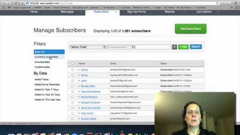 How To Manage Your Subscribers In Your AWeber Account