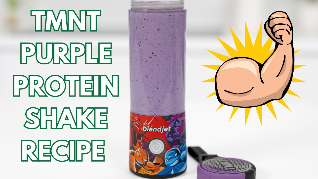 TMNT Purple Protein Shake BlendJet Recipe - YouTube