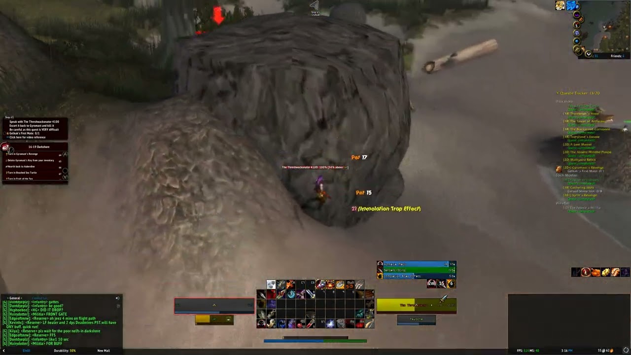 Lvl 20 Hunter rock kite Threshwackonator 4100 Gyromast's Revenge