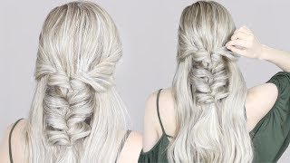 Famous HOW TO: Half-up Half-down Hairstyle |  Twisted Pull-Through Braid Wealth