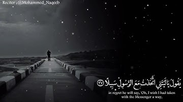حالات واتس اب // مقطع انستقرام / محمد النقيب آية في سورة الفرقان