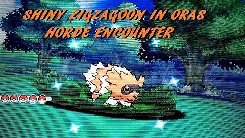 SHINY HORDE HUNTING SHINY ZIGZAGOON ENCOUNTER POKEMON OMEGA RUBY ALPHA SAPPHIRE ORAS EASY METHOD