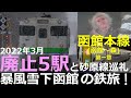 【函館本線1】廃止5駅と砂原線巡礼！暴風雪の函館の鉄旅