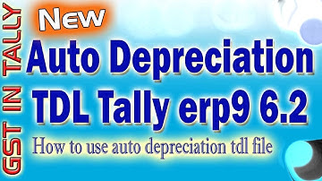 How to Generate Auto Depreciation In Tally ERP 9
