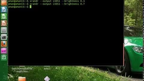 brightness in ubuntu