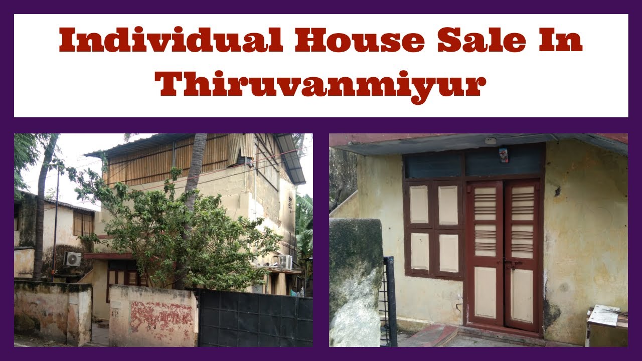 Id 10146 Individual House Sale In Thiruvanmiyur - YouTube