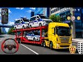 🚨 Police Car Transport Truck Driving Challenge in 3D Driving Class Real City Driving Gameplay USA 🇺🇸