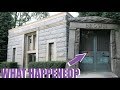 Mysterious Mausoleums at Old Graveyard in the Country