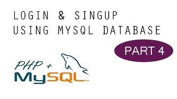 Login & SignUp - MySQL + PHP Tutorial - Part 4
