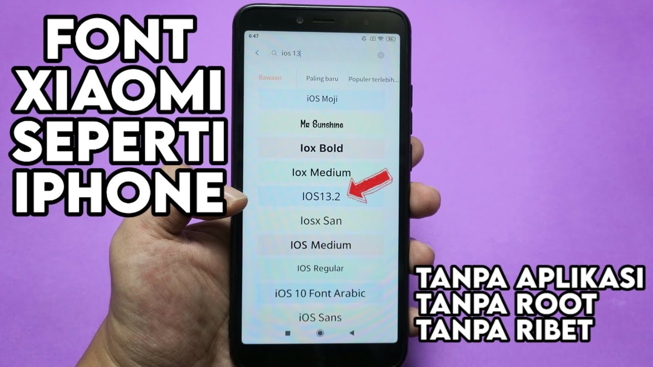 Tanpa Aplikasi Tambahan Cara Mengganti Font Xiaomi Seperti Iphone Youtube